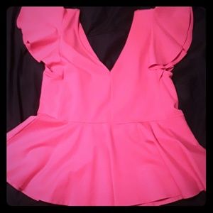 Hot Pink Forever21 Blouse